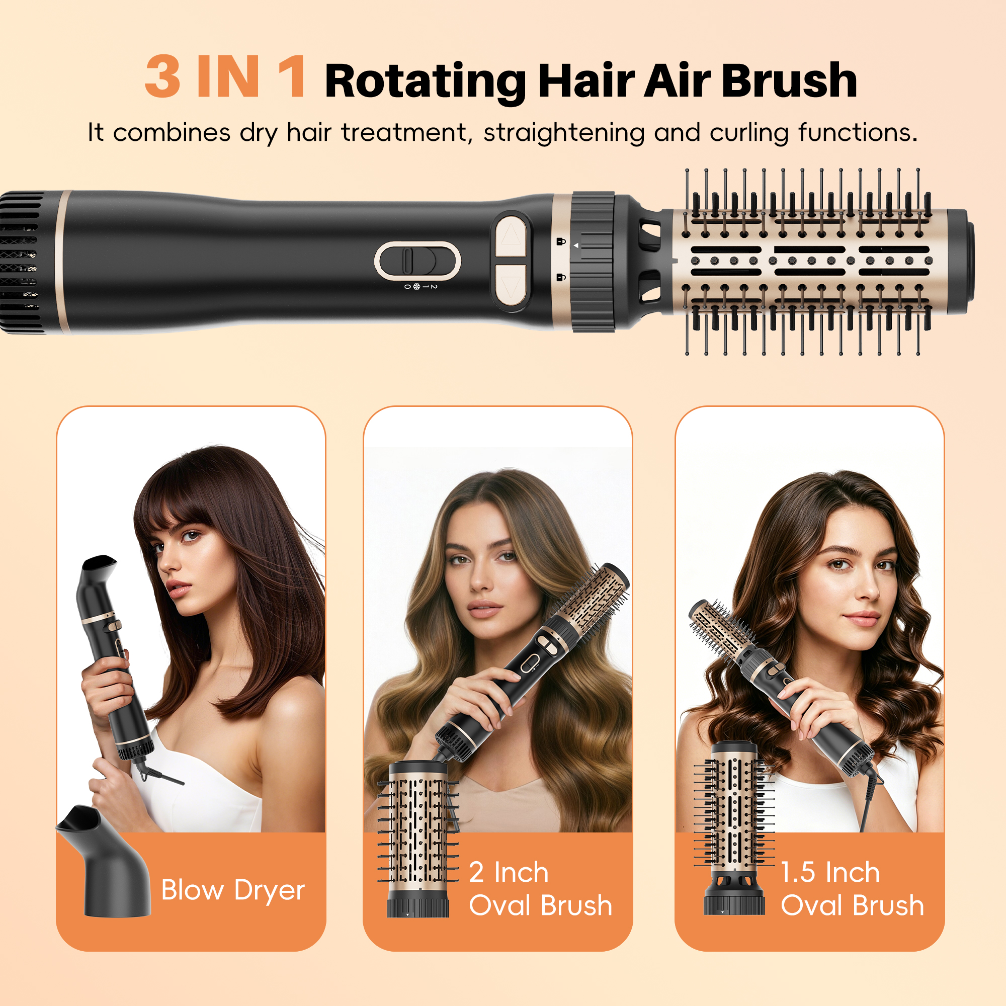 SKIMI Rotating Hair Dryer Brush with Auto-Rotation photo 7