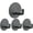 Black, variant on 4 Packs Adhesive Wall Hooks, Emlimny Waterproof Hook Door Hanger, Heavy Duty Stick on Wall Hooks for Hanging Robe Coat Towel Keys Bags, Bathroom Toilet Kitchen Office Closet Cabinet (Silver)