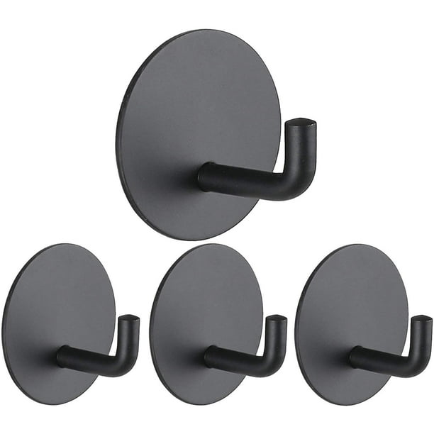 Emlimny 4 Packs Waterproof Adhesive Wall Hooks, Heavy Duty Stick on