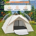 thumbnail image 2 of Pop Up Canopy Instant Family Tents for Camping 2-3 Person with 2 Doors, Includes Carrying Bag, Windproof Ropes, Ground Stakes, Rain Cover, Waterproof Anti-UV Camping Tent for Beach/Hiking/Outdoor, 2 of 10