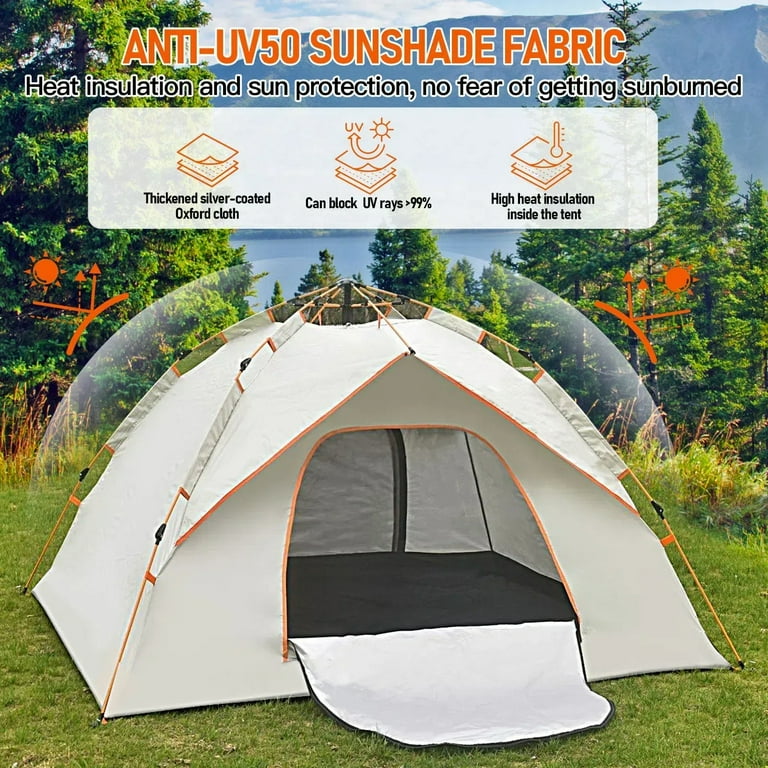 swag zelt kaufen SAN HIMA Camping-Swag-Zelt – Luftstrahl-Struktur-Tunnelzelt mit Schaumstoffmatratze, 2-seitiger Zugang, Segeltuch-Kuppelzelt mit Hurrican-Luftpumpe, Asphalt Tarp For Dump Größe:37 cm The tight weave and Wasserabweisende Oberfläche mit 1500 mm Wassersäule