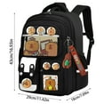 thumbnail image 3 of AKEGAMN Clearance! Capybara Cute Backpack With Pendant 3D Back Large Capacity Schoolbag 1. Material: This cute backpack is made from sturdy, water- cloth, ensuring prolonged use and of your items fr, 3 of 4