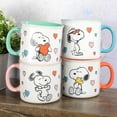 thumbnail image 3 of Peanuts Mothers Love 4 Pack Large 21 oz Camper Stoneware Mugs, 3 of 5