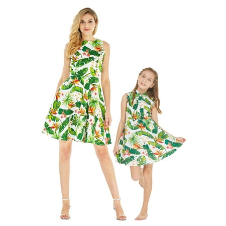 

Matching Hawaiian Luau Mother Vintage Daughter Shirt Dress in Flamingo in Love