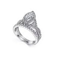 thumbnail image 5 of Marquise Cut Diamond Bridal Ring Set - Infinity Halo Engagement Ring in 925 Sterling Silver - Twisted Women Wedding Ring Set, 5 of 5