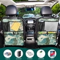 thumbnail image 5 of Car Back Seat Organizer 1 Pack Antique Nylon Fabric Thickened Waterproof Foot Mat Suitable For Various Types Of Vehicles Tropical Trees by The Sea, 5 of 7