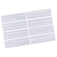 thumbnail image 1 of jifeng 8 Journal Drawing Template Stencils Set Scrapbooking DIY Card Wave, 1 of 9