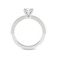 thumbnail image 5 of 4 Carat IGI Certified Round Shape Lab Grown Diamond Engagement Ring | 14K White Gold |Grace Micro Pave Eternity Diamond Ring | FG-VS1-VS2 Quality Friendly Diamonds, 5 of 5