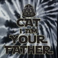 thumbnail image 2 of Cat I Am Your Father Cat Lover Unisex Graphic Hoodie Sweatshirt, Spiral Black, Small, 2 of 5