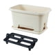 thumbnail image 4 of Caja de ventana para flores, jardinera para flores, multiusos, fácil de limpiar, gran capacidad con Blanco, 4 of 9