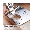 thumbnail image 4 of 10 Pcs Kits de Réparation de Charnières d'Armoire, Kit de Plaque de Fixation en Acier Inoxydable pour Charnière de Porte d'Armoire de Meuble, 4 of 6