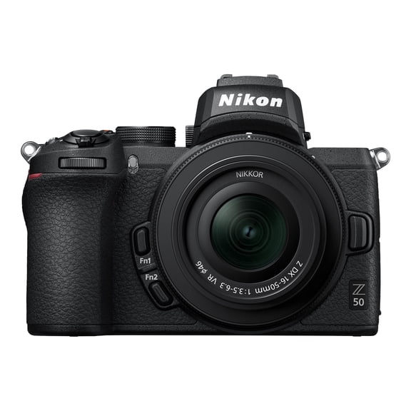 Restored Nikon Z50 20.9MP DX-Format Mirrorless Camera with NIKKOR Z DX 16-50mm f/3.5-6.3 VR Lens, International Version, Black