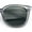 Slate - Green, variant on Womens Minimal Horn Rim Classy Boyfriend Normcore Plastic Sunglasses All Black