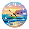 thumbnail image 2 of Designart 1 in Quartz Coastal Wall Clock, 2 of 5