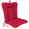 Jordan Manufacturing 38" x 21" Solid Pompei Red Euro Style Outdoor Chair Cushion
