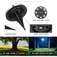 thumbnail image 7 of 8 Packs Solar Ground Lights, Disk Lights Garden Waterproof In-Ground Outdoor Landscape Lighting for Lawn, Pathway, Yard, Driveway, Step and Walkway (White), 7 of 7