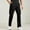 Black, variant on George Mens Relaxed Fit Cargo Pants With Stretch, Elastic Waist Straight Pants with Pockets, Men's and Big Men's Yellow,Size XL