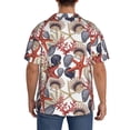 thumbnail image 3 of Pofeuu Starfish Shell Print Mens Casual Short Sleeve Shirts Beach Summer Spread Collar Pocket Tops Men's Casual Short-sleeved Shirt-Medium, 3 of 5