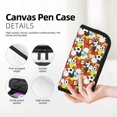 thumbnail image 2 of Fotbe Colorful Balls Pattern Pencil Case,Canvas Pen Case, Multi- Slot Pencil Pouch, Portable Pencil Bag, Pen Case for& Office, Makeup Bag ,Zipper Pouch, 2 of 6