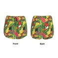 thumbnail image 3 of Pofeuu Fruits Vegetables And Berries Print Women's Athletic Shorts Running Workout Shorts Tummy Control Quick Dry Gym Shorts with Pockets Double layer sports shorts-X-Large, 3 of 7