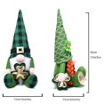 thumbnail image 3 of St Patricks Day Gnomes Decorations, 2PCS Plush Gnomes for Home St Patricks Day Decor Green Shamrock Gnomes Gifts, 3 of 5
