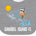 thumbnail image 4 of Inktastic Sanibel Island Florida Dolphin Boys or Girls Baby Bib, 4 of 4