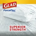 Glad ForceFlex 13 Gallon Tall Kitchen Trash Bags, Gain Original Scent, Febreze Freshness, 80