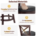 thumbnail image 5 of PayLessHere Classic Rustic Solid Wood Dining Room Swivel Chair Set of 2, 5 of 7