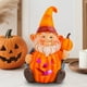 thumbnail image 3 of Adorno Luminoso de Resina con Forma de Calabaza, Anciano y Duende para Halloween | 14,5 X 10 X 7,5 Cm | Decoración de Gnomo de Jardín | Tema Navideño, 3 of 6