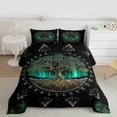 thumbnail image 2 of Homewish Hippie Life Tree Bedding Comforter Set, Vintage Mystic Western Plant Twin Comforter Sets, Boho Mandala Damask Reversible Bedding Set, Super Cozy Room Decor, 2-Piece, 2 of 8