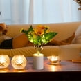 thumbnail image 6 of LED Flower Lamp for Women - Artificial Orchid in White Pot with 3 Realistic Branches, Cordless Table Night Light for Bedroom, Romantic Gift for Wife, Mom, Home Living Room Decor, 6 of 6