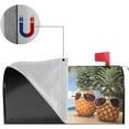 thumbnail image 4 of Cool Pineapple with Sunglasses Sea Beach Waterproof Mail Cover Magnetic Mailbox Wraps Summer Post Letter Box Cover for Garden Home Decor 21x18 in, 4 of 6