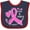 Navy and Red, variant on Inktastic Love, Care, Cure Breast Cancer Awareness Pink Ribbon Boys or Girls Baby Bib