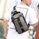 thumbnail image 5 of Konghyp - Bolso bandolera negro para hombre y mujer, mochila táctica de hombro, minibolso antirrobo para motocicleta, mochila pequeña de una sola correa para viajes informales, senderismo y deportes, 5 of 8