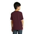 thumbnail image 2 of Port & Co Teen Unisex Regular Plain Short Sleeves T-Shirt Athletic Mroon Medium, 2 of 5