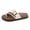 White, variant on Women's 2026 Adjustable Buckle Thong Slide Sandals Comfortable Platform Footbed Summer Shoes Beach Vacation Walking Sandals White 8.5 Wide