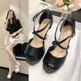 thumbnail image 2 of 2023 primavera y otoño Peep Toe tacones de aguja verano fetiche moda tacones altos mujeres Stiletto diseñador sandalias mujeres Luxury38 Gao Jinjia LED, 2 of 2