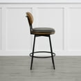 thumbnail image 6 of CHITA Swivel Counter Bar Stool with Metal Legs Set of 3, 6 of 10