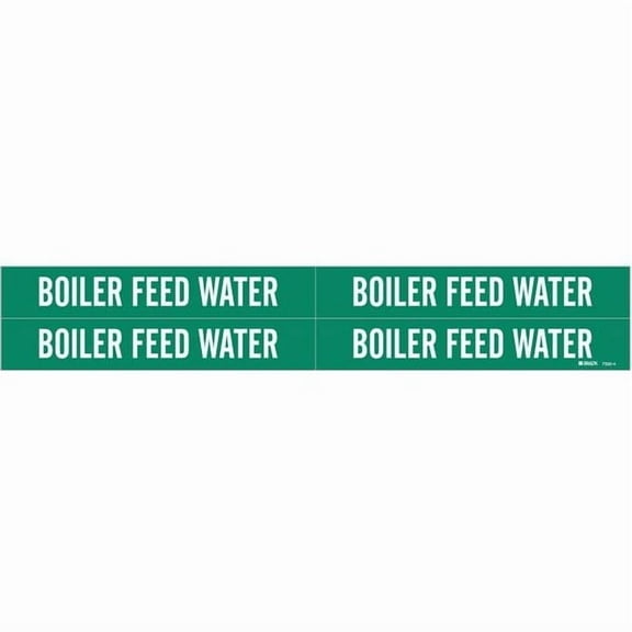 Brady Pipe Mrkr,Boiler Feed Watr,1 1/8in H 7332-4