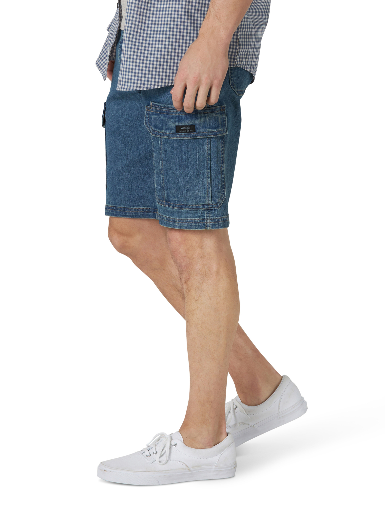 Wrangler Men's 7-Pocket Cargo Denim Shorts photo 4
