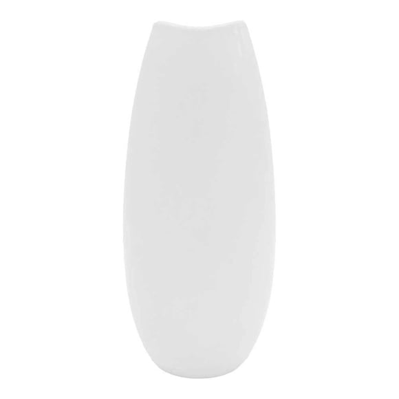 Florero de Cerámica Hometrends 12 x 27.5 cm Diseño Liso Color Blanco
