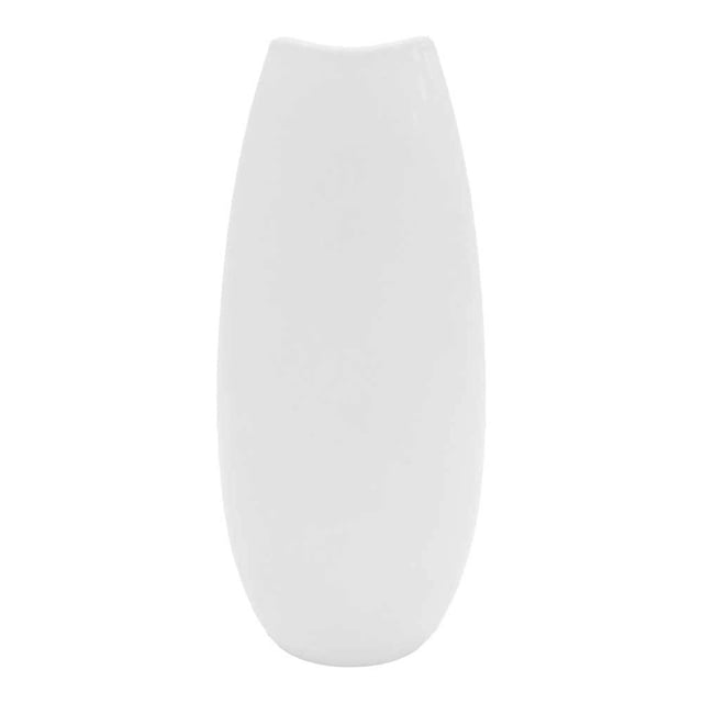 Florero de Cerámica Hometrends 12 x 27.5 cm Diseño Liso Color Blanco