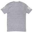 thumbnail image 2 of PLAYING BASS FOR JESUS Fitted mens T-shirt (Heather Grey, M), 2 of 2