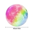 thumbnail image 1 of Children Room Wall Stickers Luminous Moon Shaped Blue PVC Decals Set, 1 of 3