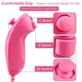 thumbnail image 2 of OSTENT Controlador Nunchuck con cable basado en movimiento para consola Nintendo Wii Videojuego Color rosa, 2 of 5