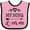 Pink and Black, variant on Inktastic My Nona Grandma Loves Me Girls Girls Baby Bib