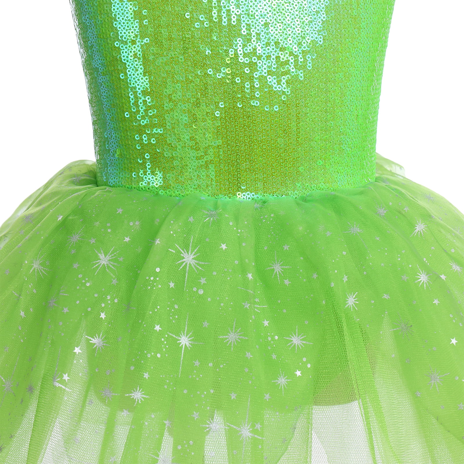IBTOM CASTLE Robe Ballet Fille Sans Manches Brodée Plumes & Strass – Tutu Justaucorps Gymnastique Patinage Danse 4-14 Ans