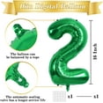thumbnail image 2 of Number Balloons 16 Inch Green 0-9 Number Mylar Foil Balloons 10 Pcs Green Custom Digital Balloons for Birthday Party Engagement Graduations Anniversary Baby Shower Decorations Party Supplies, 2 of 12