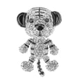 thumbnail image 2 of Alfileres Para Ropa Elegante Broche De Tigre, Exquisito Alfiler De aleación De Diamantes De Imitación, Linda Forma De Animal Con Diamantes De Imitación De Moda Decorados Para, 2 of 7