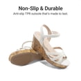 thumbnail image 4 of DREAM PAIRS Girls' Wedge Heel Sandals with Adjustable Strap, Non-Slip Sole Dress Sandals for Kids, 4 of 6